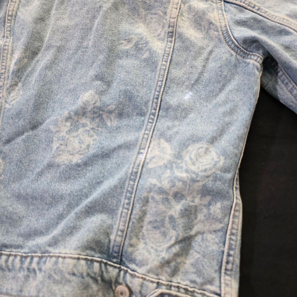 Lucky Brand Floral Print Denim Jacket Womens Small - Picture 6 of 6